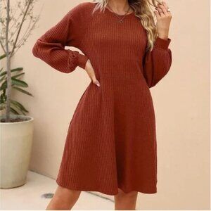 NWT SUPRELOOK boutique long oversized sleeve burnt orange fall autumn size large